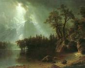 内华达山脉的风景 - 阿尔伯特·比尔施塔特